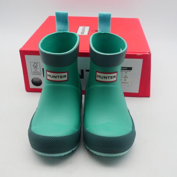NEW Hunter Play Boots Little Kids Toddler Size 8 Thrum Green Teal UK 7 - Picture 8 of 12